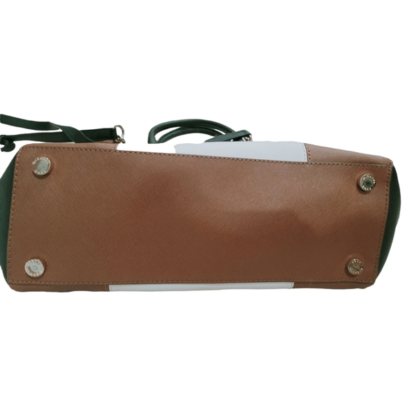 Michael Kids Tri-Color Satchel tan,white ,black - Picture 3 of 3